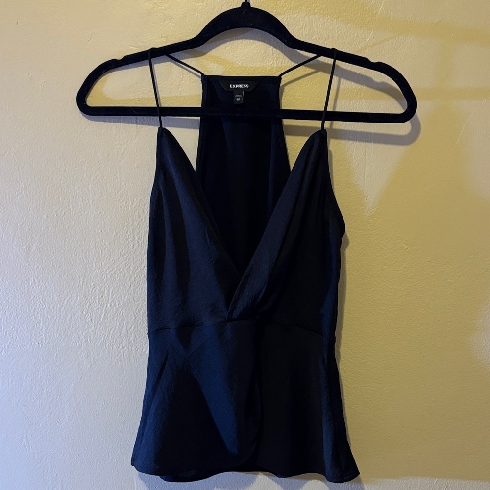 Express Elegant Black Camisole Top